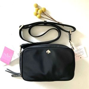 Kate Spade Jae Small Nylon Camera Bag in Black